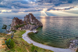 Shaman Rock, Lake Baikal, Khuzhir, Olkhon, Siberia, Russia