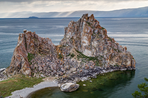 Shaman Rock, Lake Baikal, Khuzhir, Olkhon, Siberia, Russia